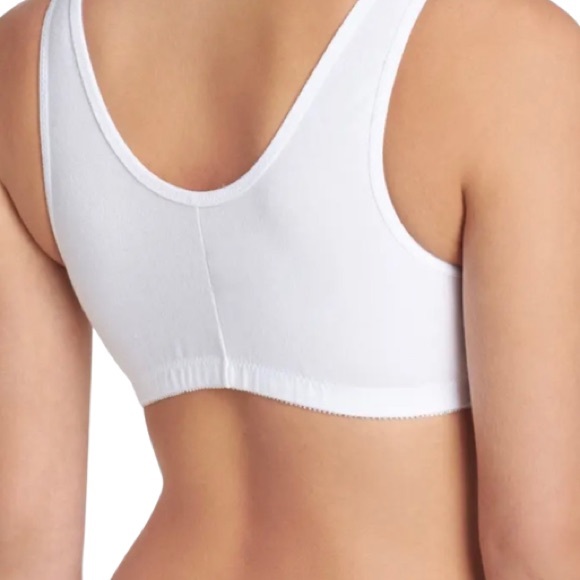 Amoena Francis Bra, Front Closure Cotton Bra, # 2128, Size Lrg A/B, NEVER WORN - Picture 2 of 11